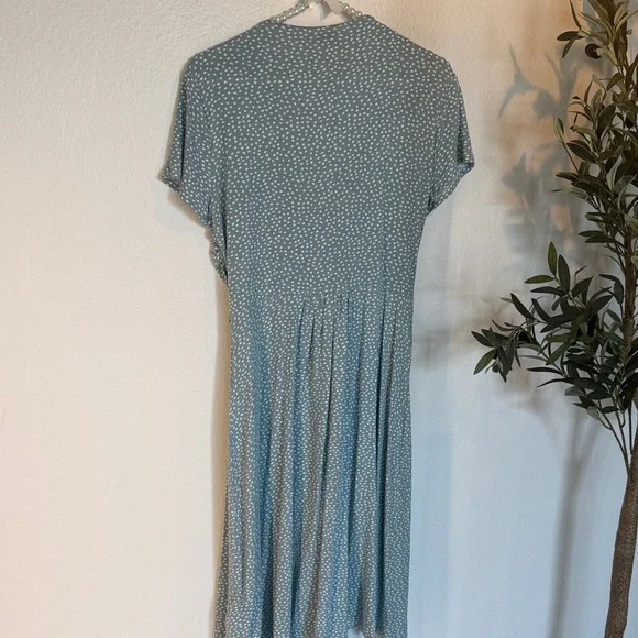 Seraphine Blue Wrap Midi Dress - Picture 8 of 11